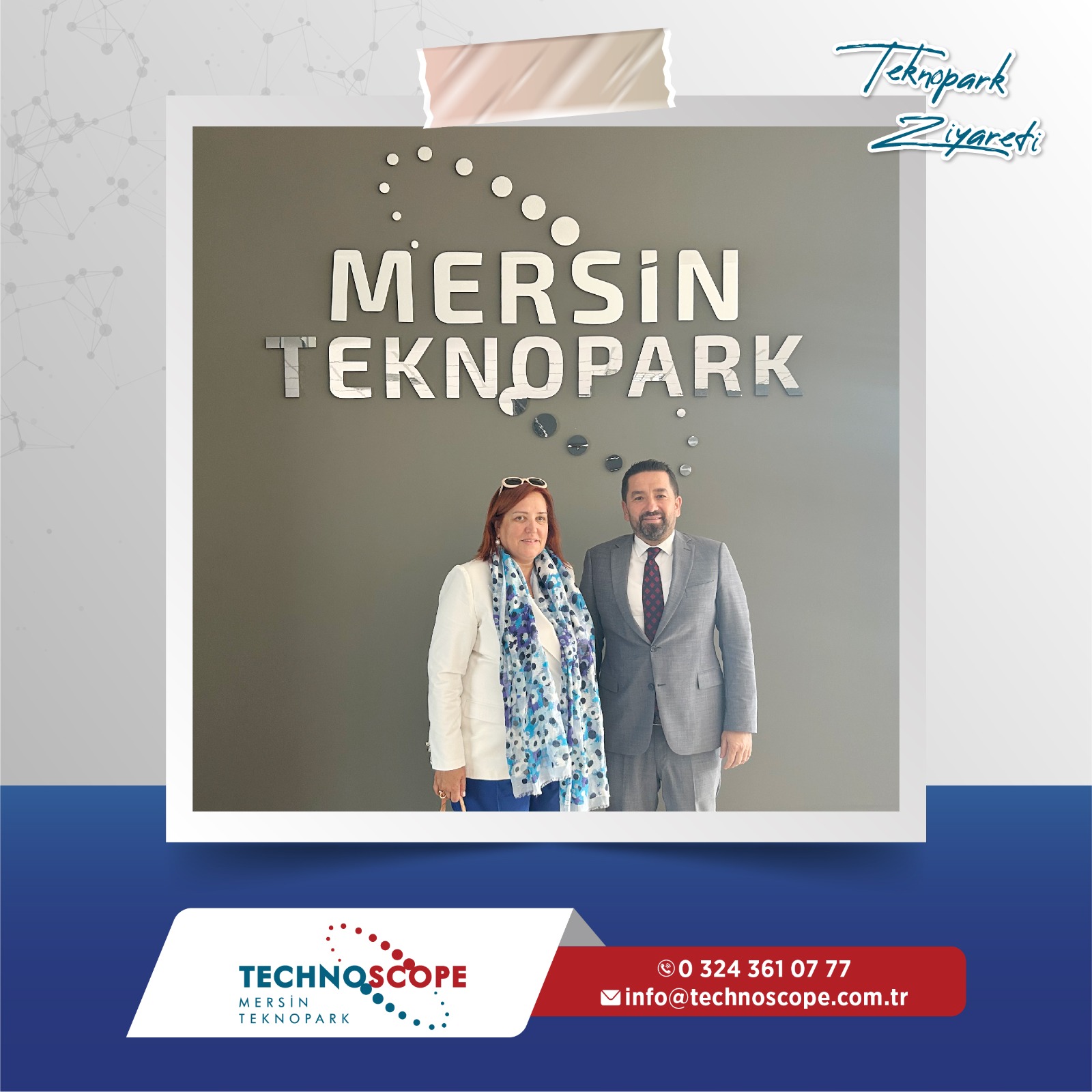 Ar Grup Yönetim Kurulu Başkanı Şemsa Öner Mersin Teknopark’ı ziyaret etti.