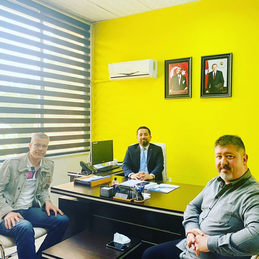 Mersin Teknopark firmalarımızdan DNA Ar-Ge kurucu ortakları Doç.Dr. Evren Değirmenci ve Doç. Dr. Önder Albayrak, Genel Müdür İhsan Gültekin’i ziyaret etti.