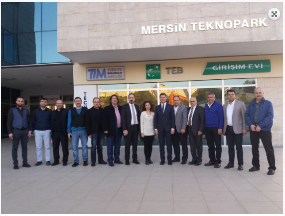 OSB YETKİLİLERİNDEN MERSİN TEKNOPARK'A ZİYARET