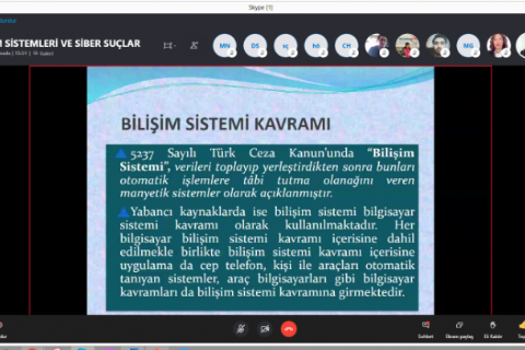 Bilişim Sistemleri ve Siber Suçlar Bilgilendirme Toplantısı Yapıldı.