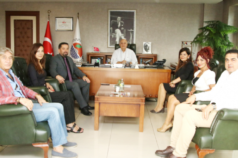 Mersin Teknopark Ekibi MTSO Başkanı Ayhan Kızıltan'ı Ziyaret Etti