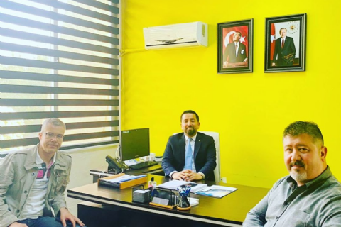 Mersin Teknopark firmalarımızdan DNA Ar-Ge kurucu ortakları Doç.Dr. Evren Değirmenci ve Doç. Dr. Önder Albayrak, Genel Müdür İhsan Gültekin’i ziyaret etti.