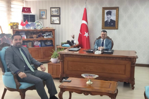 Mersin Teknopark Genel Müdürü İhsan Gültekin Tarsus Kaymakamı Sayın Kadir Sertel Otcu’yu Ziyaret Etti.