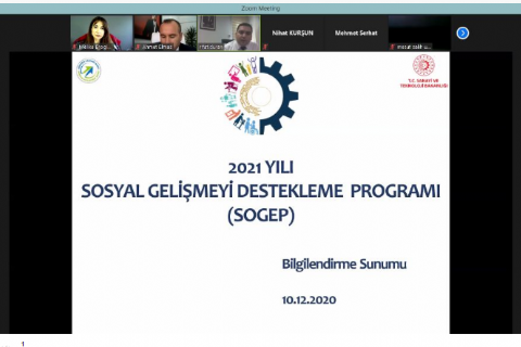 Mersin Teknopark, Sosyal Gelişmeyi Destekleme Programı’nın (SOGEP) 2021 Yılı Bilgilendirme Toplantısına Katıldı.