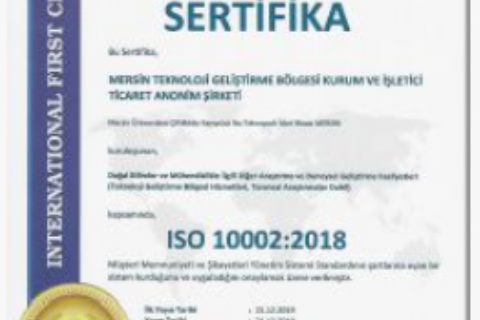 Mersin Teknopark, Yönetim Sistemlerinde Akredite Oldu