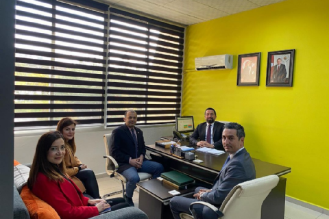 Mersin Ticaret ve Sanayi Odası Sanayi Departman Şefi Mahmut Taşhan ve MTSO Bilgi ve İletişim Teknolojileri Müdürlüğü Şefi Turgut Ermercimek, Mersin Teknopark Genel Müdürü İhsan Gültekin’e iş birliği ziyareti gerçekleştirdi.