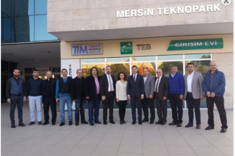 OSB YETKİLİLERİNDEN MERSİN TEKNOPARK'A ZİYARET