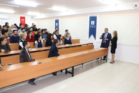 TARSUS ÜNİVERSİTESİNDE TEKNOPARK VE AKADEMİK FAALİYETLER ANLATILDI.