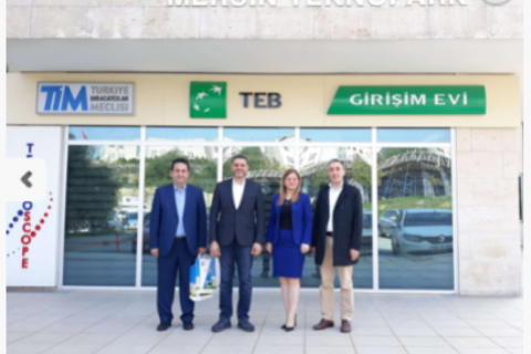 Teknopark İstanbul Genel Müdürü Bilal TOPÇU ve Ekibinden Mersin Teknopark Ziyareti