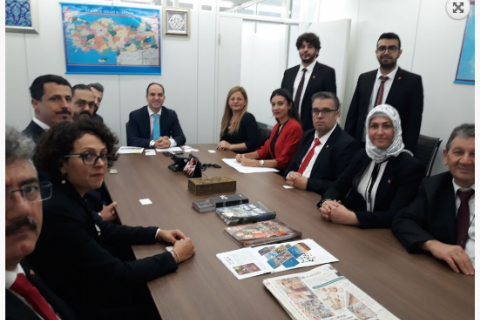 Tokyo Büyükelçisi Sn.Murat Mercan ve Tokyo Ticaret Baş Muşaviri Sn.Murat Yapıcı'ya makamlarında ziyaret