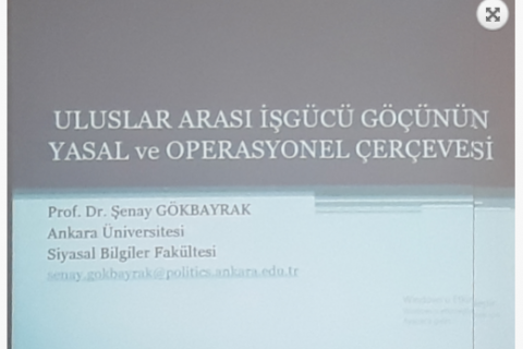 Türkiye’de uluslararası işgücü göçü yönetiminin yasal ve operasyonel çerçevesi eğitimi gerçekleştirildi.