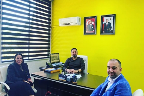 UGDD Mersin Saha  Koordinatörü, BVG Reklam Ajansi  Genel Koordinatörü Aynur Olgaç ve daha önce Mersin Teknopark’ta Ar-Ge projesi ile yeralan Genetris Danışmanlık firması kurucusu Mehmet Turan Ayseli Mersin Teknopark’a nezaket ziyaretinde bulundu.